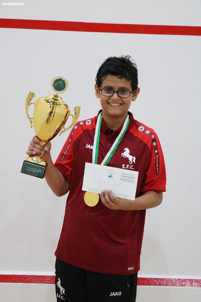 آل عباس بطل كأس الإتحاد السعودي للإسكواش تحت 13 عاما