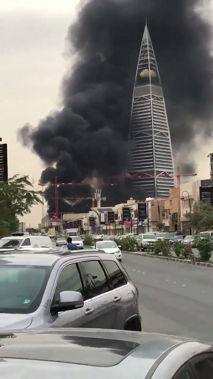 مدني الرياض يخمد حريق بمبني تحت الانشاء بالعليا دون اصابات 