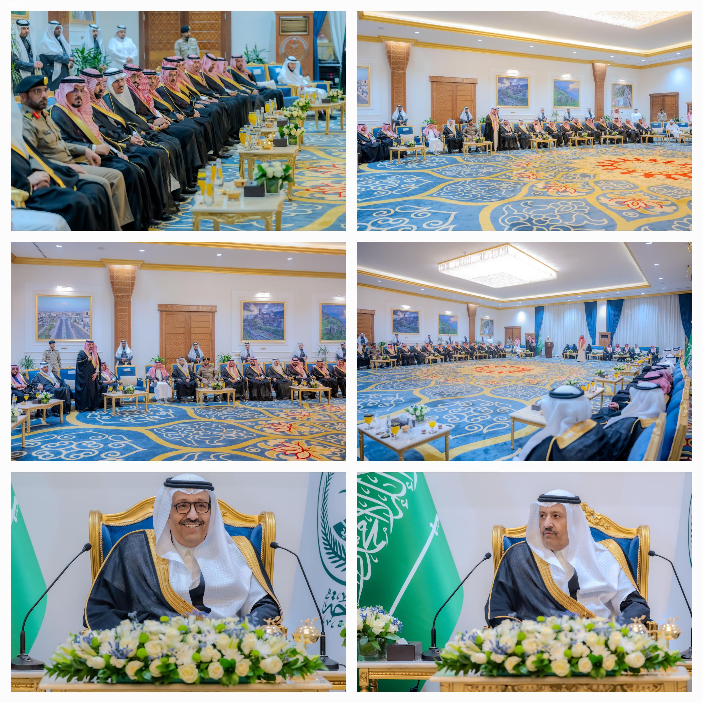 أمير الباحة يلتقى المسؤولين والأهالي خلال جلسته الأسبوعية
