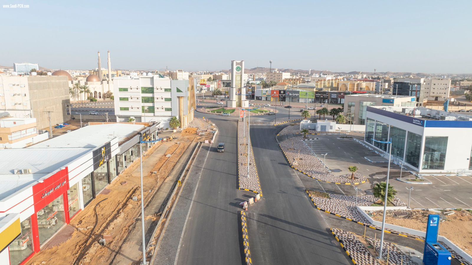 أمانة الجوف ..إنجاز 52% من أعمال تطوير امتداد طريق الملك عبدالعزيز بسكاكا