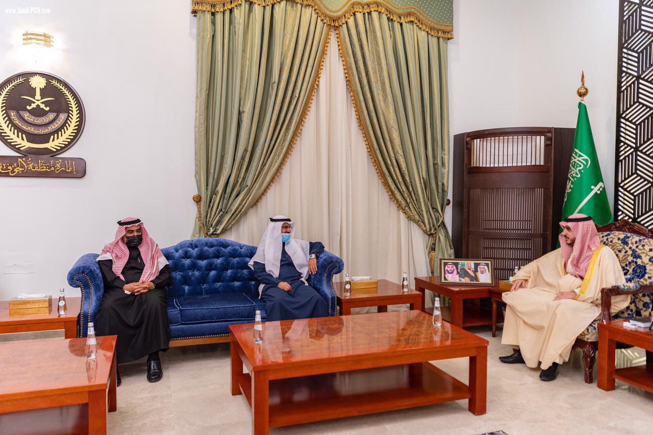 سمو الأمير فيصل بن نواف يستقبل رئيس وأعضاء مجلس نادي الجوف لذوي الإعاقة