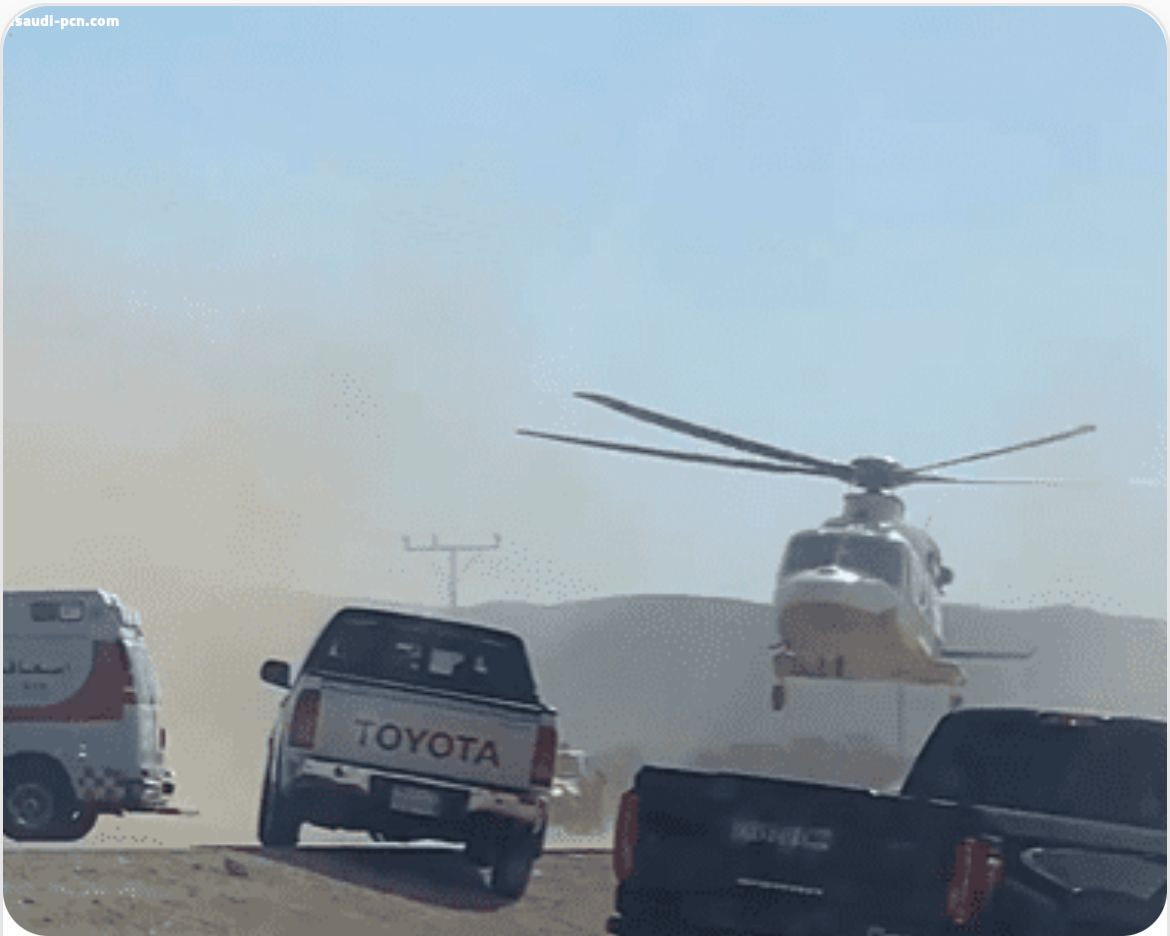 حادثة مرورية وإصابة ٦ معلمات وسائقهن بمحافظة حوطة بني تميم على طريق وادي برك