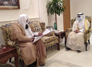 محافظ الجبيل يستقبل رئيس فرع هيئة الأمر بالمعروف بالمحافظة