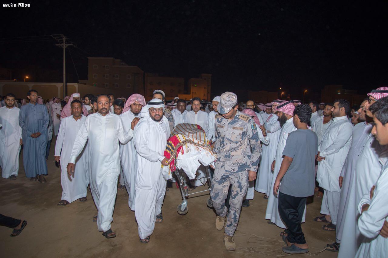 الشمراني والمطيري ينقلان تعازي القيادة ووزير الداخلية لشهيد الوطن (يحيى معافا)