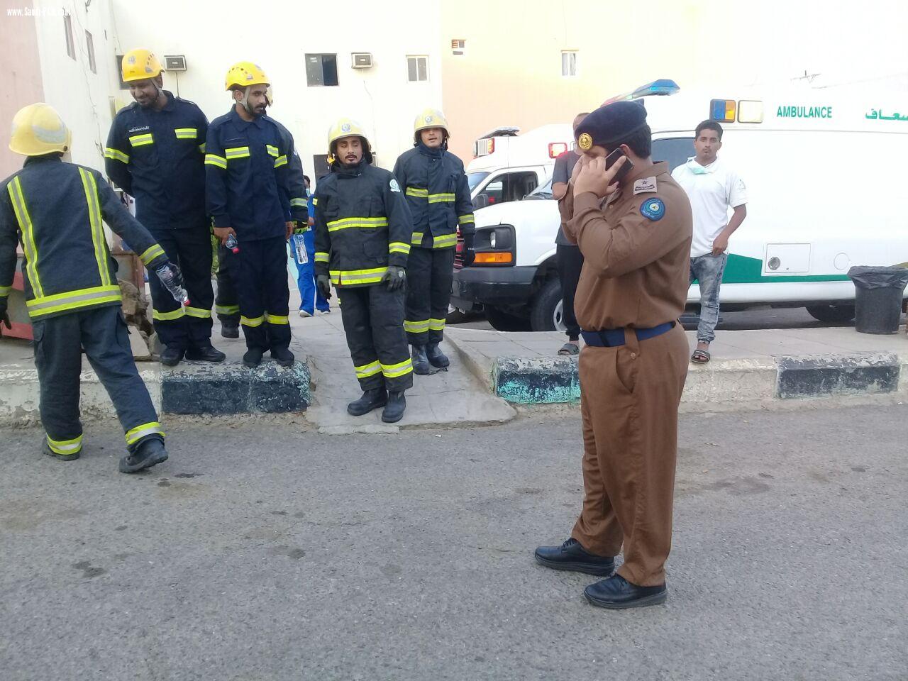 حادث حريق بمستشفى العارضه العام