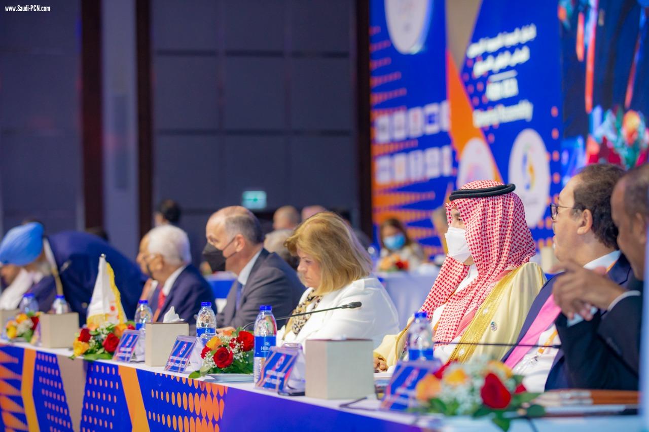 بن جلوي ترأس الوفد السعودي في الجمعية العمومية