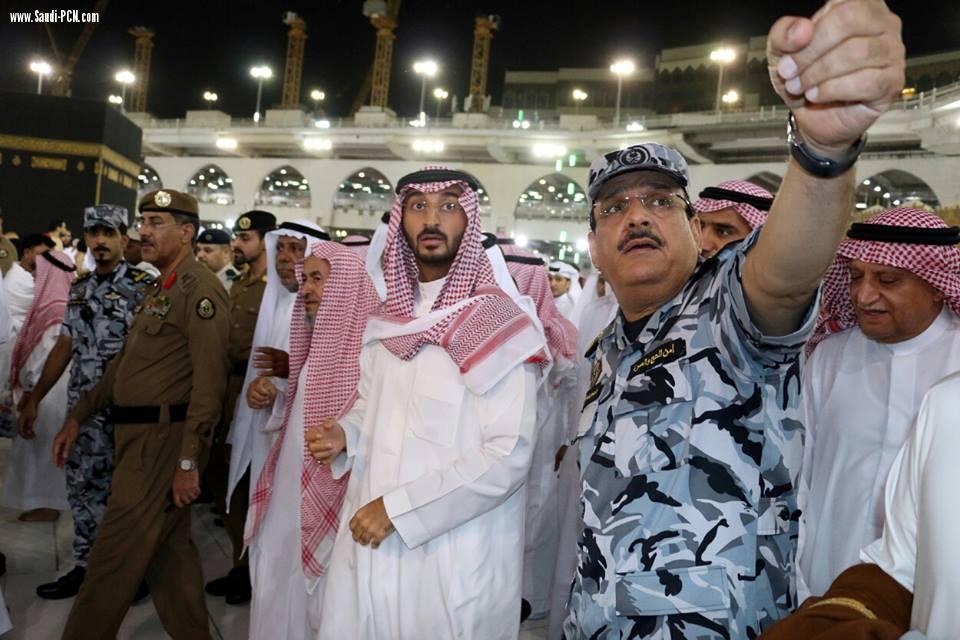 بتوجيه أمير مكة .. الأمير عبدالله بن بندر يتفقد المسجد الحرام ويقف على تنفيذ خطط الجهات في رمضان. 