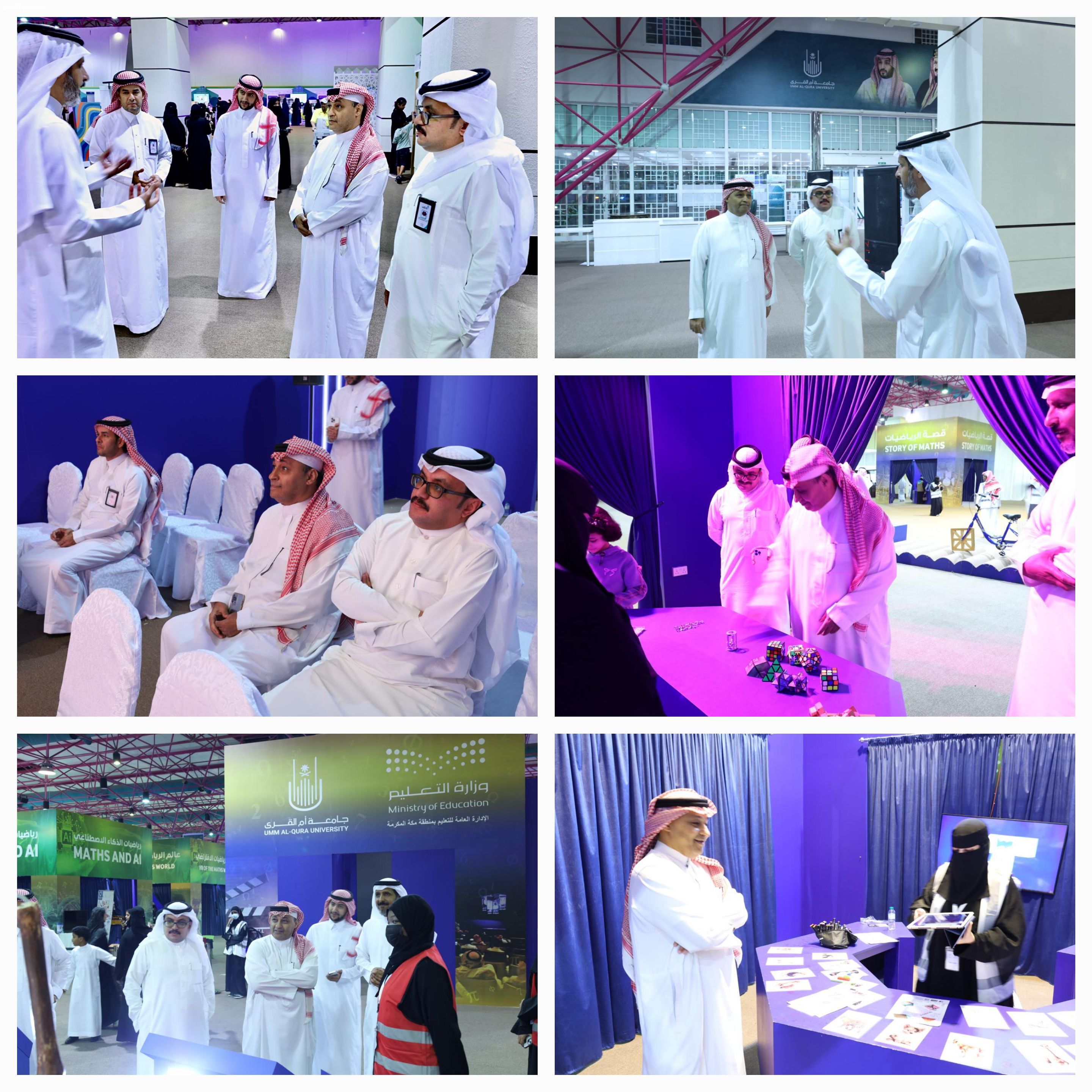 شبكة نادي الصحافة تتجول في مهرجان الرياضيات لغة العلوم بجامعة ام القرى 