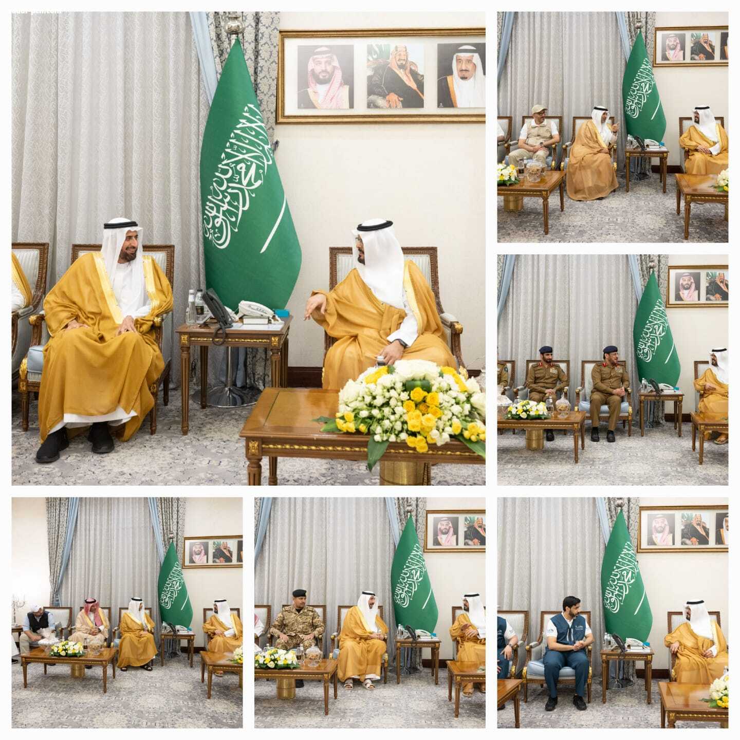 نائب أمير مكة يستقبل نخبة من المسؤولين ويطلع على اعمالهم في الحج ١٤٤٧هـ