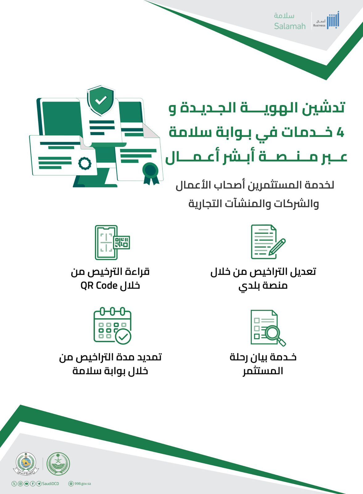 الدفاع المدني يتيح خدمة تمديد مدة التراخيص عبر منصة 