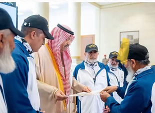 أمير الباحة يستقبل فريق رحالة الجنوب للمسافات الطويلة