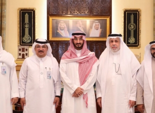 سمو الأمير عبدالله بن بندر يستقبل قياديّ المؤسسة الخيرية لرعاية الايتام اخاء