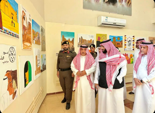 افتتاح معرض يوم التأسيس الفني في محافظة قلوه   