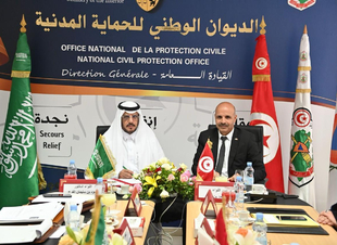 اللواء الفرج يلتقي مدير الديوان الوطني للحماية المدنية بالجمهورية التونسية 
