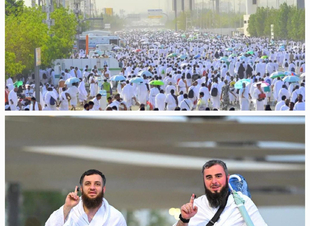 ضيوف الرحمن يتوافدون إلى صعيد عرفات لأداء ركن الحج الأعظم