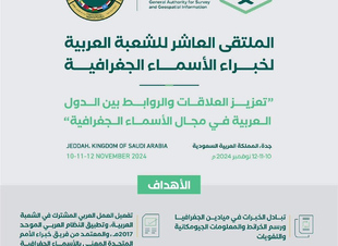 المملكة تستضيف الملتقى العاشر للشعبة العربية لخبراء الأسماء الجغرافية في جدة